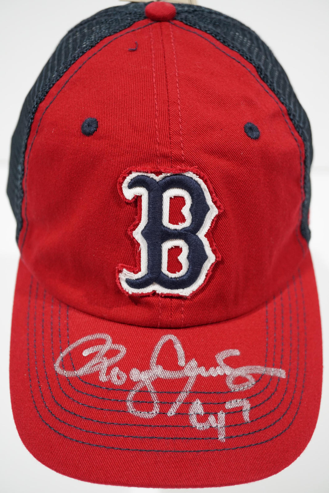 Boston Red Sox Red with Navy Mesh Baseball Cap, Black 